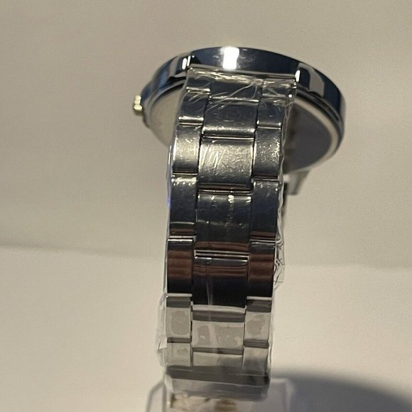 WASHINGTON REDSKINS NFL Team Logo Men's Stainless-Steel Silver Analog Watch NEW - Picture 6 of 10